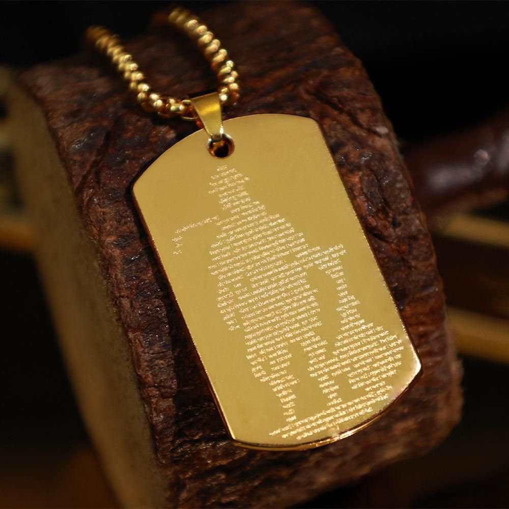 Golden Hanuman Chalisha Pendant with Chain - Limited Edition